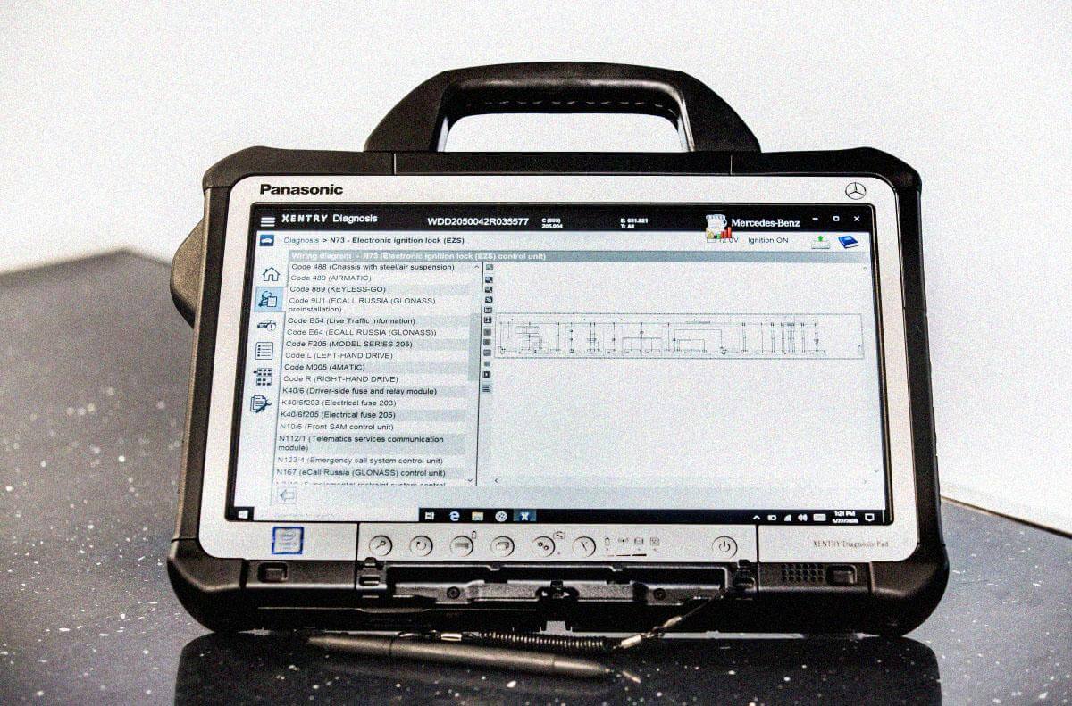 Mercedes SD Diagnosis PAD Xentry DAS komputer diagnostyczny
